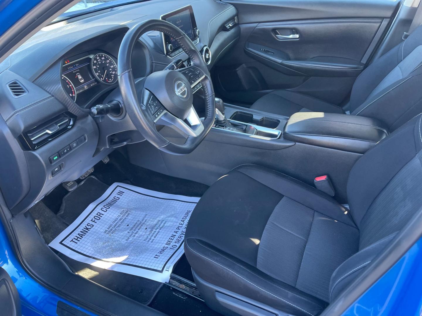 2020 Blue /Black Nissan Sentra SV (3N1AB8CV5LY) with an 1.8L I4 SFI DOHC 16V engine, CVT transmission, located at 547 E. Main St., Orwell, OH, 44076, (440) 437-5893, 41.535435, -80.847855 - Photo#17